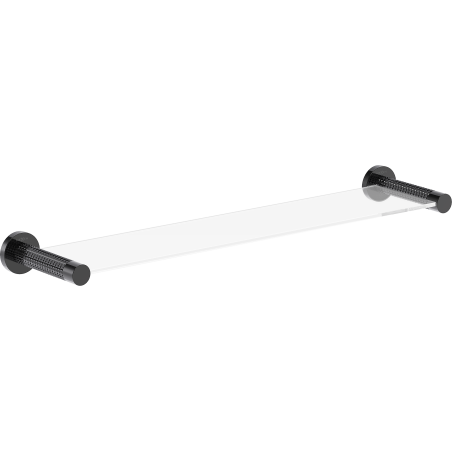 Mexen Triv karājas stikla plaukts, melns hroms - 70A33061-73