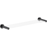 Mexen Triv wisząca półka szklana, black chrome - 70A33061-73