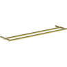 Mexen Loop double towel rack, gold - 70A71047-50