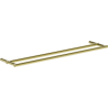 Mexen Loop dubbele handdoekhouder, goud - 70A71047-50