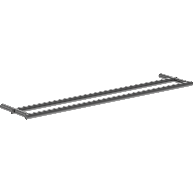 Mexen Loop podwójny wieszak na ręcznik, gun gray szczotkowany - 70A71047-66