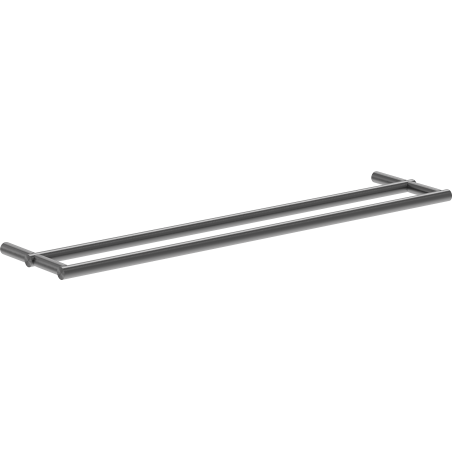 Mexen Loop podwójny wieszak na ręcznik, gun gray szczotkowany - 70A71047-66