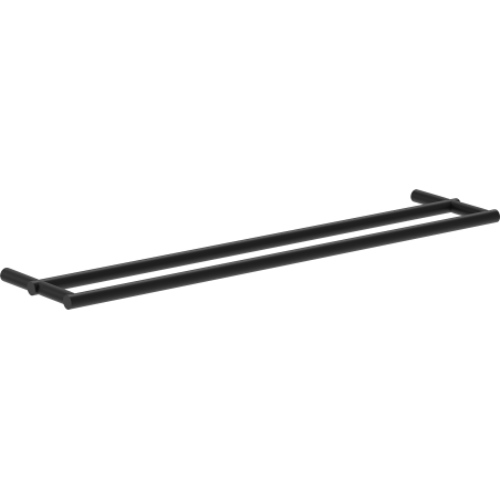 Mexen Loop cabide duplo para toalhas, preto - 70A71047-70