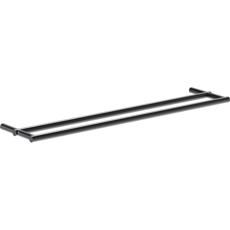Mexen Loop podwójny wieszak na ręcznik, black chrome - 70A71047-73