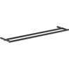 Mexen Loop podwójny wieszak na ręcznik, black chrome - 70A71047-73
