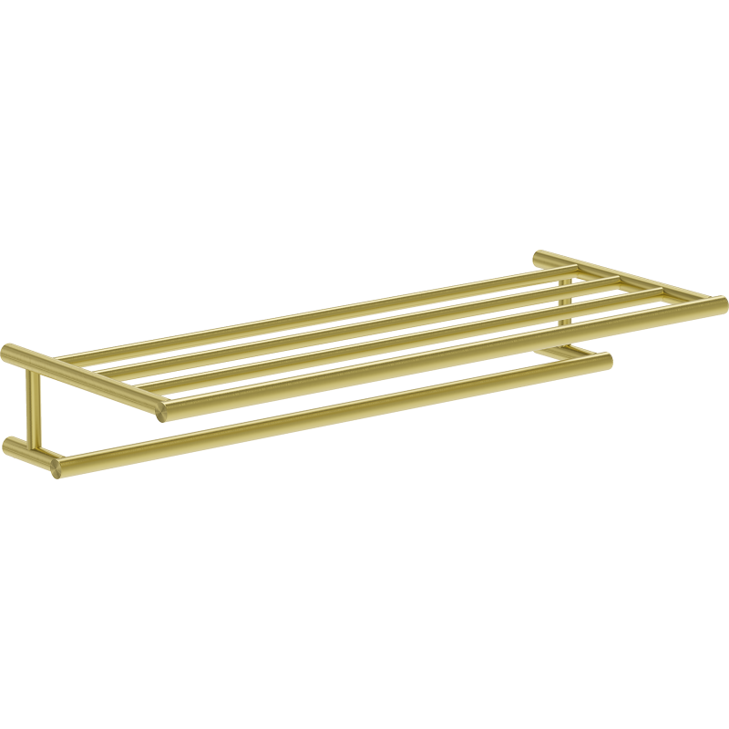 Mexen Loop półka na ręcznik, złoty szczotkowany - 70A71081-55