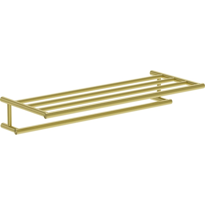 Mexen Loop prateleira para toalha, dourado escovado - 70A71081-55