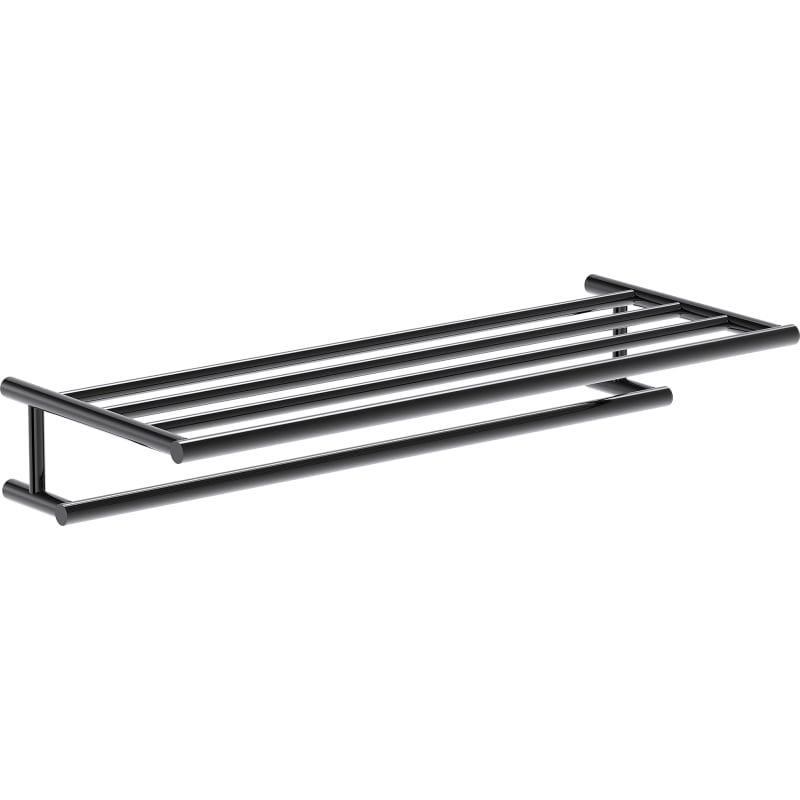 Mexen Loop handdukshylla, svart krom - 70A71081-73