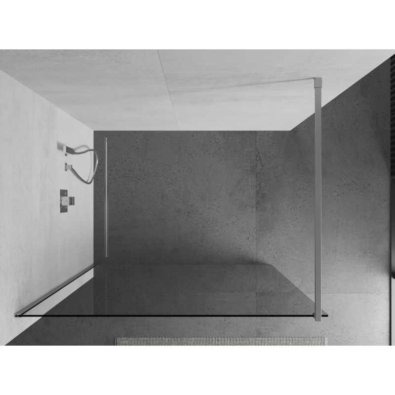 Mexen Kioto Duschwand Walk-in 60 x 200 cm, transparent 8 mm, Chrom - 800-060-101-01-00