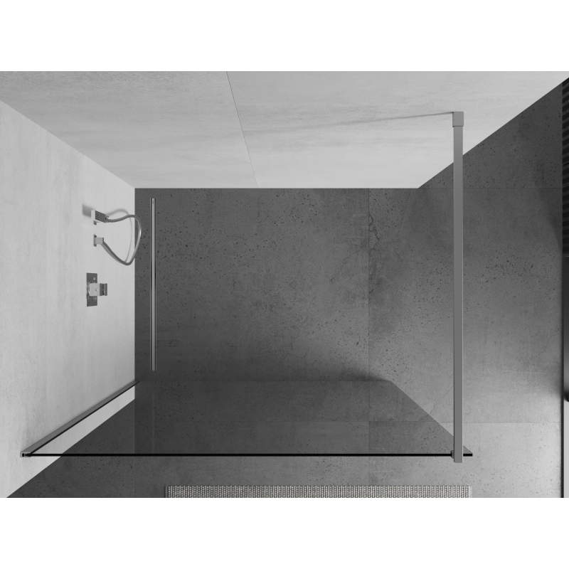 Mexen Kioto Duschwand Walk-In 70 x 200 cm, transparent 8 mm, Chrom - 800-070-101-01-00