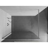 Mexen Kioto Walk-in Shower Wall 70 x 200 cm, transparent 8 mm, chrome - 800-070-101-01-00