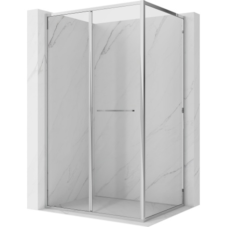 Mexen Linea bīdāmas dušas kabīnes izmērs 80 x 85 cm, caurspīdīga, hroms - 8E1-080-085-01-01