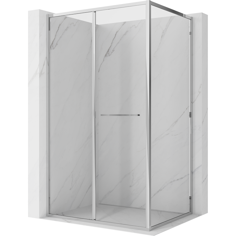 Mexen Linea kabina prysznicowa rozsuwana 80 x 90 cm, transparent, chrom - 8E1-080-090-01-01