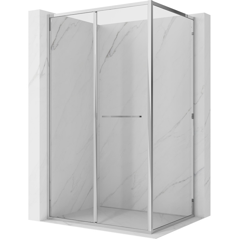 Mexen Linea liugustega dušinurk 85 x 95 cm, läbipaistev, kroom - 8E1-085-095-01-01