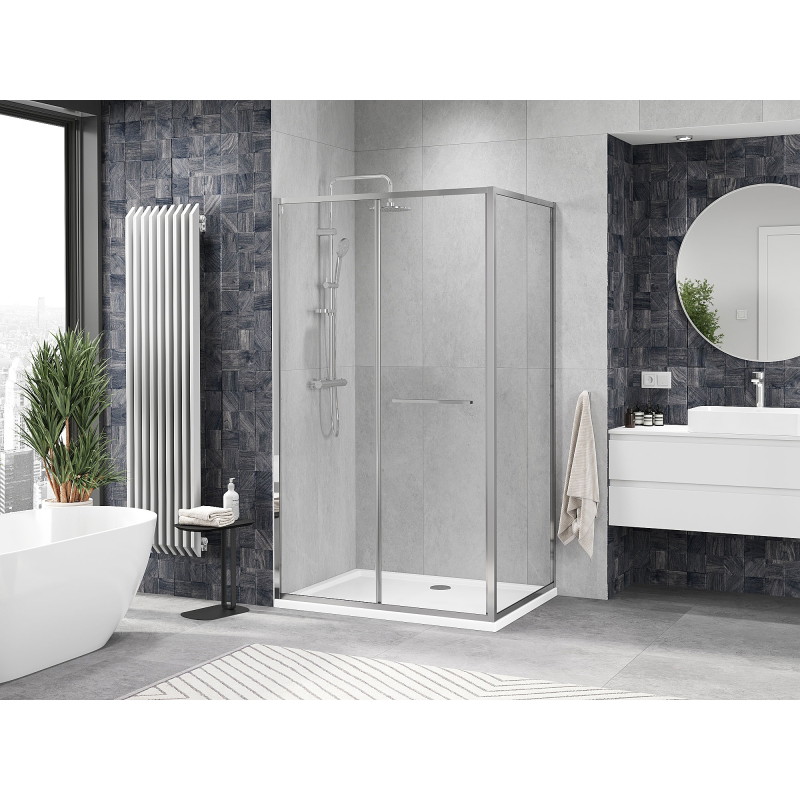 Mexen Linea klizna tuš kabina klizna 85 x 95 cm, prozirna, krom - 8E1-085-095-01-01