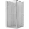 Mexen Linea bīdāmā dušas kabīne 80 x 80 cm, caurspīdīga, hroma - 8E1-080-080-01-01