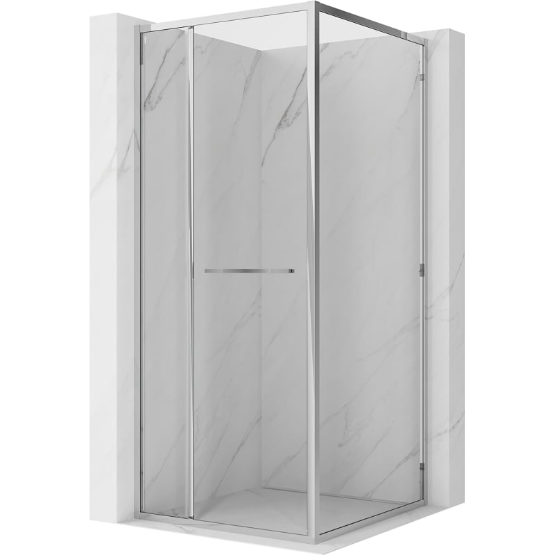 Mexen Linea schuifbare douchecabine 85 x 85 cm, transparant, chroom - 8E1-085-085-01-01