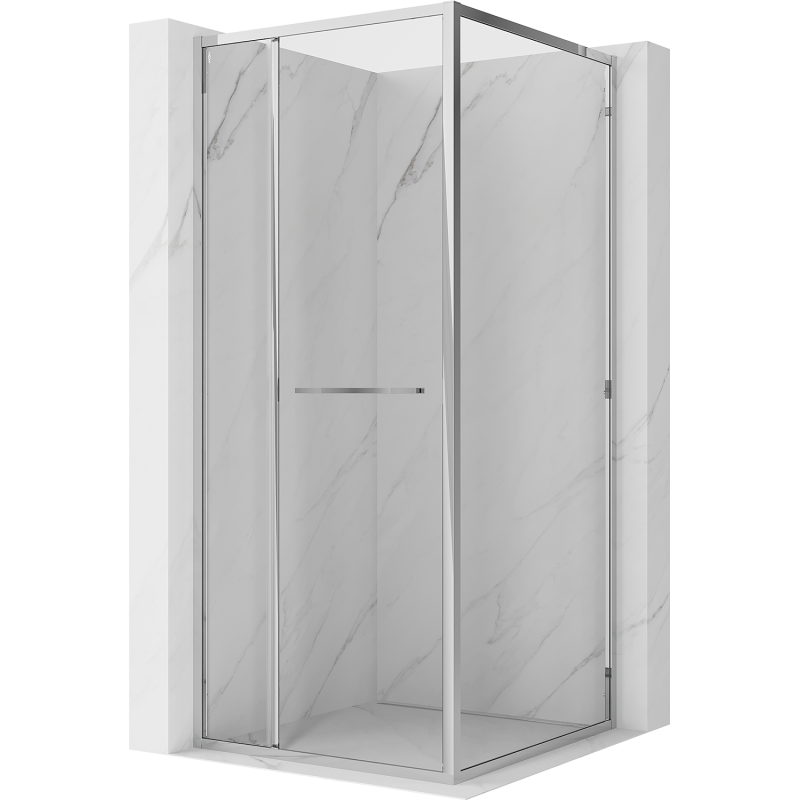 Mexen Linea bīdāmā dušas kabīne 95 x 95 cm, caurspīdīga, hromēta - 8E1-095-095-01-01