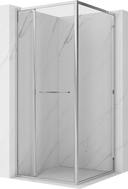 Mexen Linea sliding shower cabin 95 x 95 cm, transparent, chrome - 8E1-095-095-01-01