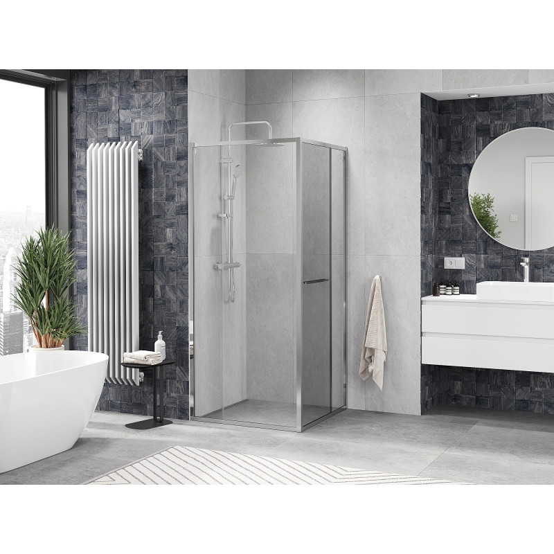 Mexen Linea Schiebeduschkabine 95 x 95 cm, transparent, Chrom - 8E1-095-095-01-01