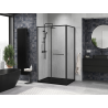 Mexen Linea bīdāmās dušas kabīne 120 x 80 cm, caurspīdīga, melna - 8E1-120-080-70-70