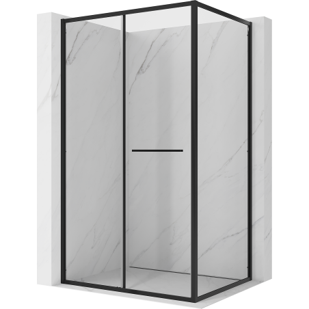 Mexen Linea kabina prysznicowa rozsuwana 110 x 90 cm, transparent, czarna - 8E1-110-090-70-70