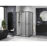 Mexen Linea bīdāmas dušas kabīne 110 x 95 cm, caurspīdīga, melna - 8E1-110-095-70-70