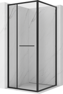 Mexen Linea kabina prysznicowa rozsuwana 95 x 95 cm, transparent, czarna - 8E1-095-095-70-70