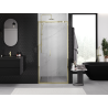 Mexen Exo-3S drzwi prysznicowe rozsuwane 70 cm, transparent, złote - 8153-070-000-50-00