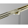 Mexen Exo-3S drzwi prysznicowe rozsuwane 75 cm, transparent, złote - 8153-075-000-50-00