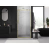Mexen Exo-3S drzwi prysznicowe rozsuwane 80 cm, transparent, złote - 8153-080-000-50-00
