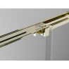 Mexen Exo-3S drzwi prysznicowe rozsuwane 85 cm, transparent, złote - 8153-085-000-50-00
