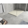 Mexen Hugo rectangular SMC shower tray 100 x 70 cm, beige, inox cover - 42697010-X