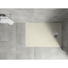 Mexen Hugo plato de ducha rectangular SMC 100 x 90 cm, beige, cubierta inox - 42699010-X