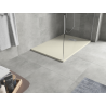 Mexen Hugo plato de ducha rectangular SMC 100 x 90 cm, beige, cubierta inox - 42699010-X