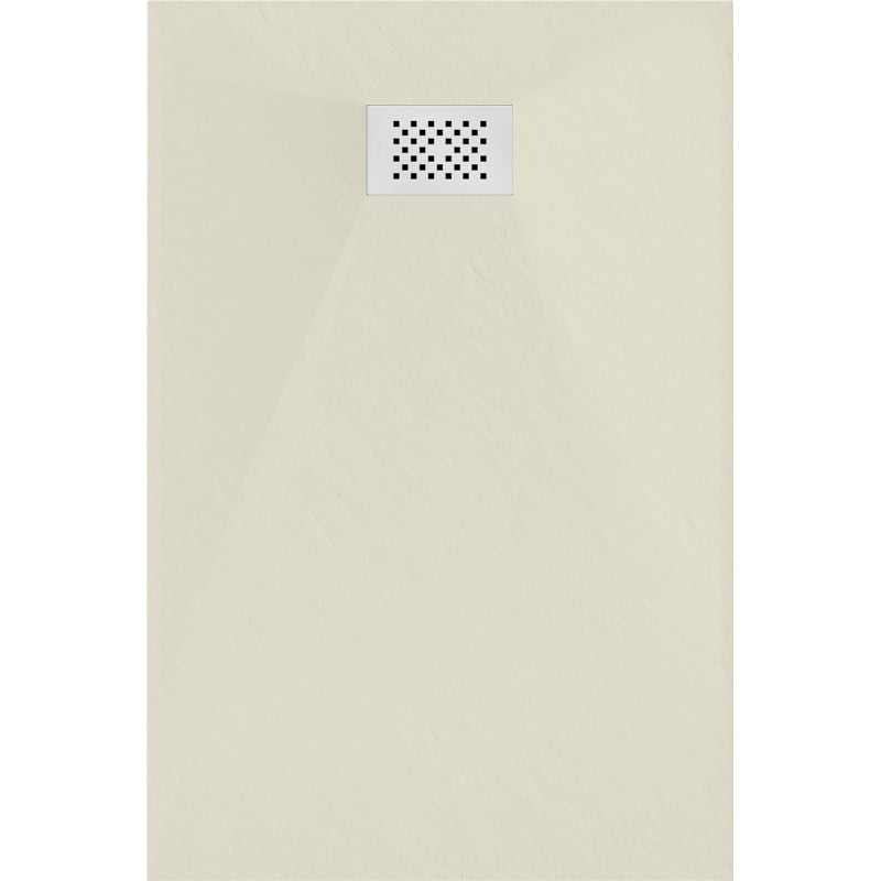 Mexen Hugo rectangular shower tray SMC 100 x 70 cm, beige, white cover - 42697010-W