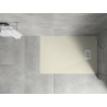 Mexen Hugo taisnstūrveida dušas paliktnis SMC 100 x 70 cm, bēšs, baltās krāsas pārsegs - 42697010-W