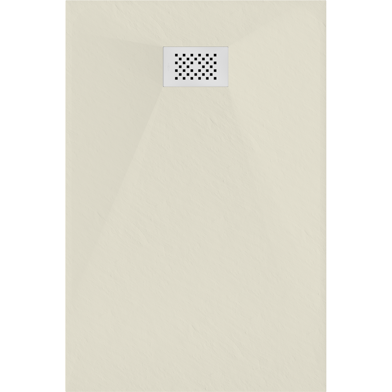 Mexen Hugo taisnstūra dušas paliktnis SMC 80 x 70 cm, bēšs, balts vāks - 42697080-W