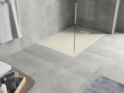 Mexen Hugo taisnstūrveida dušas pamats SMC 120 x 80 cm, bēšs, baltas krāsas pārsegs - 42698012-W