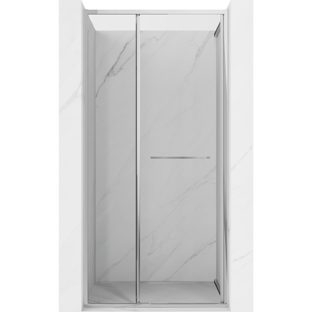 Mexen Linea bīdāmās dušas durvis 90 cm, caurspīdīgas, hroms - 8E1-090-000-01-01