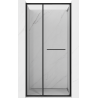 Mexen Linea drzwi prysznicowe rozsuwane 80 cm, transparent, czarne - 8E1-080-000-70-70