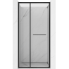Mexen Linea drzwi prysznicowe rozsuwane 110 cm, transparent, czarne - 8E1-110-000-70-70