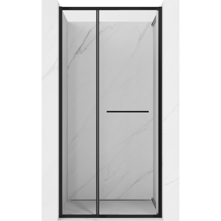Mexen Linea drzwi prysznicowe rozsuwane 120 cm, transparent, czarne - 8E1-120-000-70-70