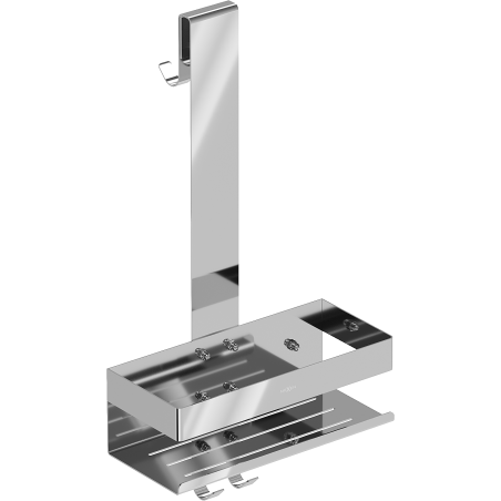 Mexen Brin-1 cestino da bagno con gancio, cromato - 70A8841-00