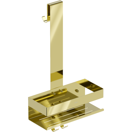 Mexen Brin-1 badkamer mand met hanger, goud - 70A8841-50