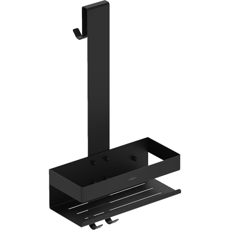 Mexen Brin-1 bathroom basket with hanger, black - 70A8841-70