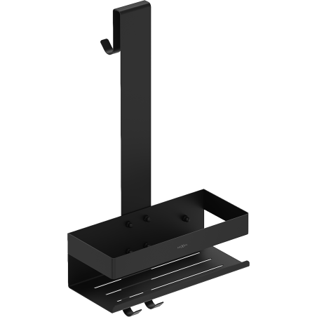 Mexen Brin-1 cestino bagno con gancio, nero - 70A8841-70