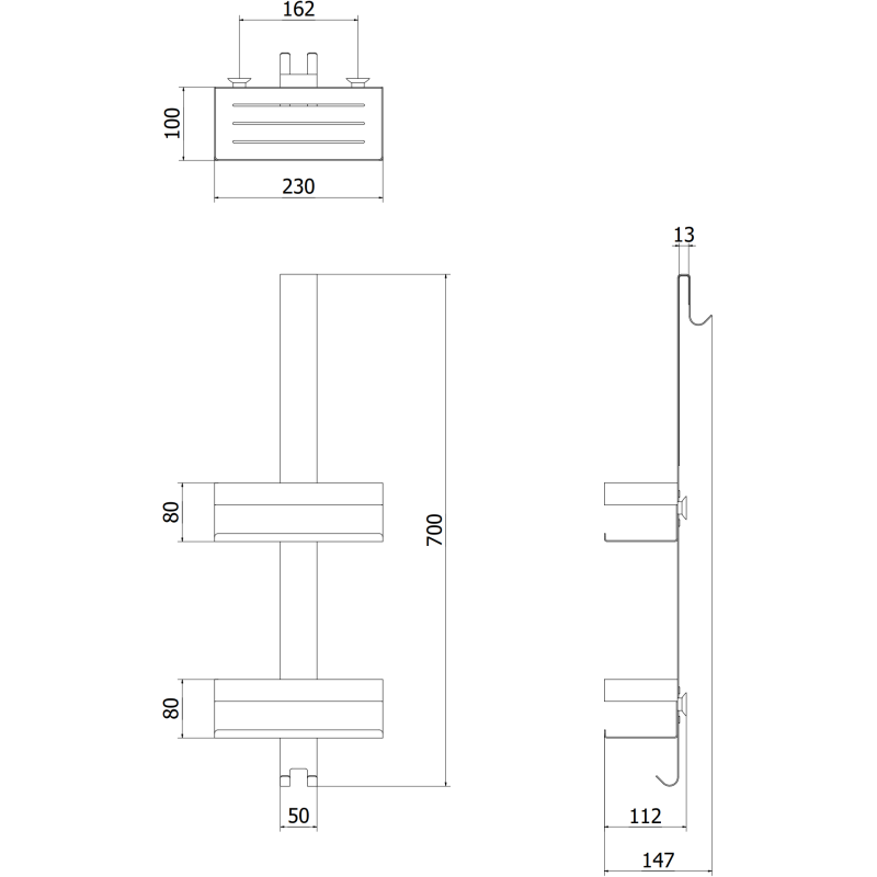 Mexen Brin-2 vannas istabas grozs ar turētāju, hroms - 70A8842-00