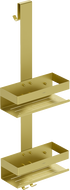 Mexen Brin-2 bathroom basket with hanger, brushed gold - 70A8842-55