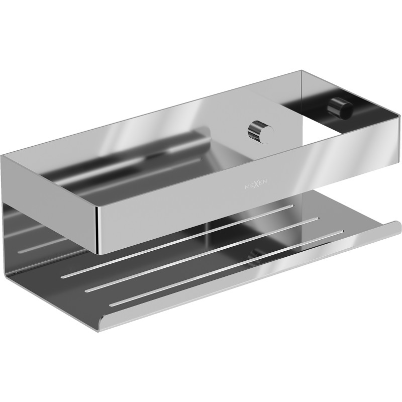 Mexen Brin-L Badezimmerkorb, Chrom - 70A8730-00